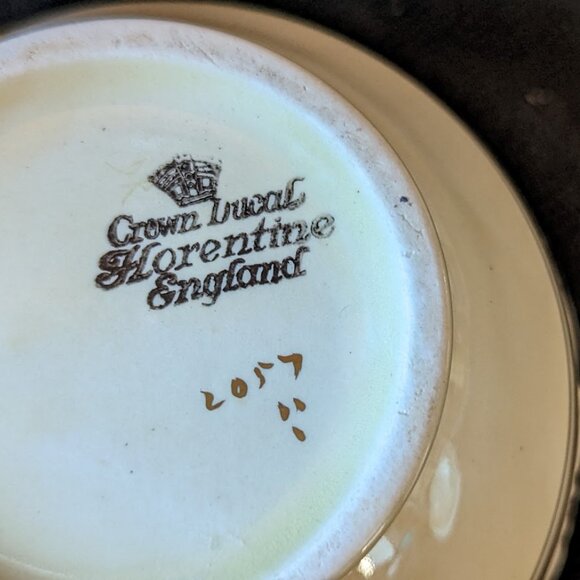 Vintage Crown Ducal Florentine Gold Band 2057 Sugar Bowl With Lid–c  1950s/1960s - Picture 3 of 7